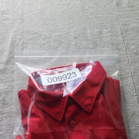 Chick-Fil-A Polo Shirt Mens XL Red Employee Uniform Work Oobe Authentic - Picture 14 of 14